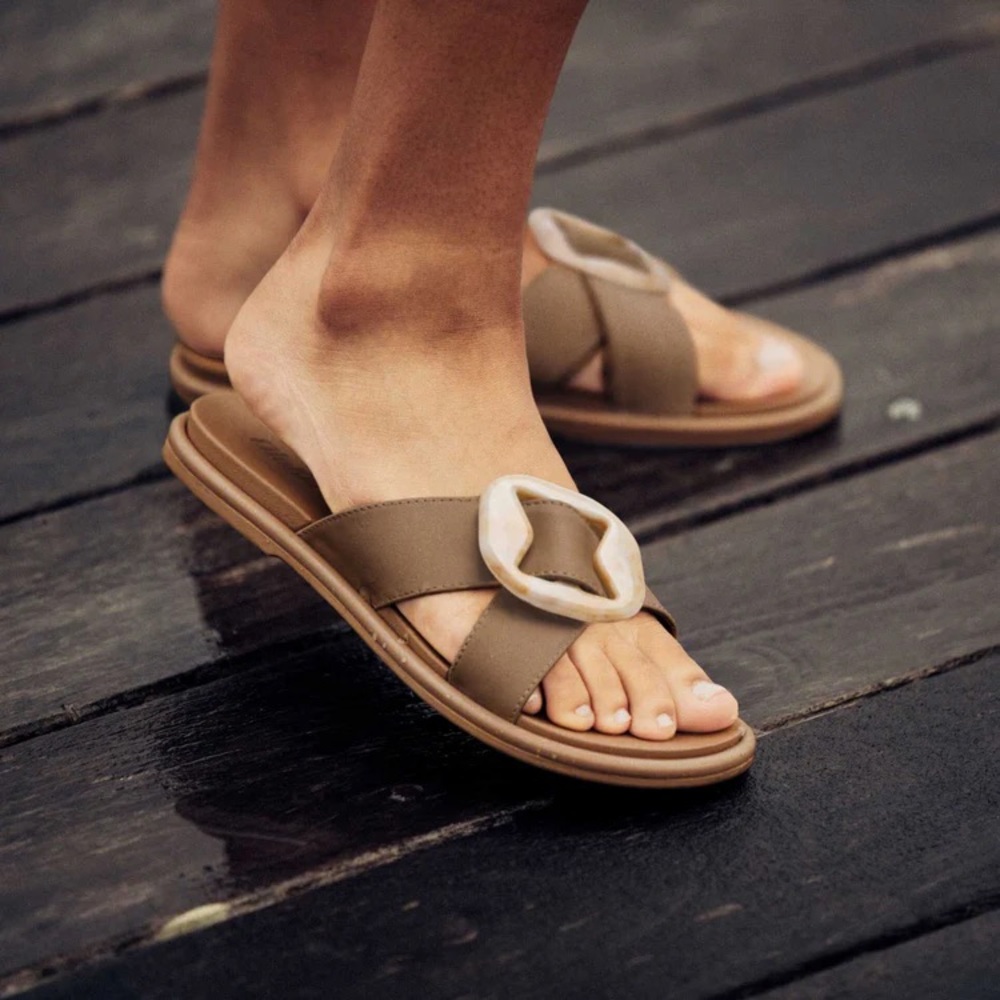 OluKai Tan Sandals Minimalist Design Casual Comfort